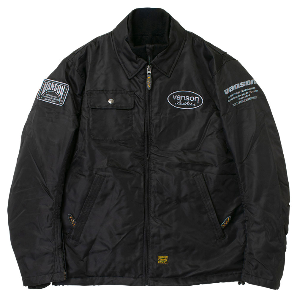 Vanson Trooperジャケット Lサイズ VANSON バンソン MA-1 trooper ジャケット 着脱式フロントネック