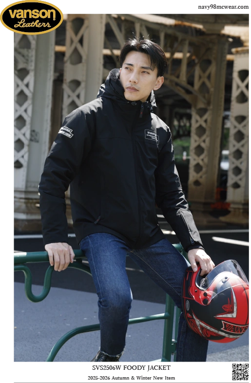 SVS2506W FOODY JAKET | BLACK | FRONT | navy98mcwear