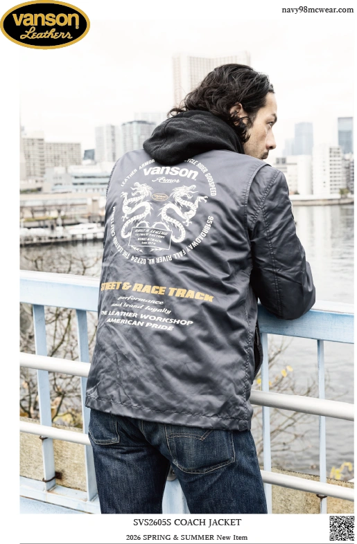 SVS2605S COACH JACKET | GRAY | BEHIND | navy98mcwear