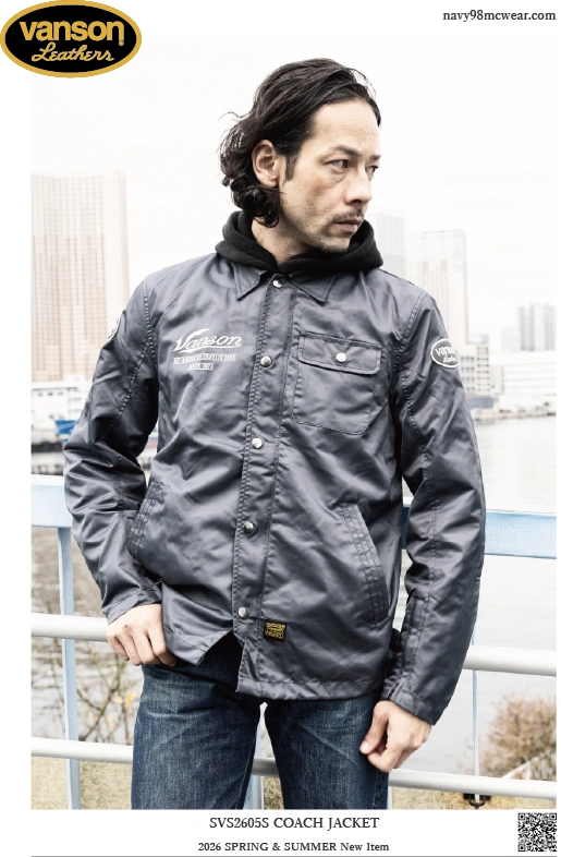 SVS2605S COACH JACKET | GRAY | FRONT | navy98mcwear