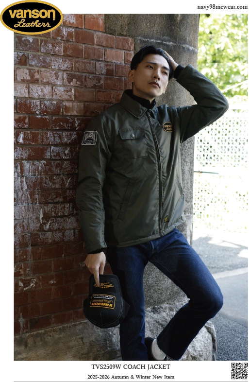 TVS2509W COACH JAKET | KHAKI | FRONT | navy98mcwear