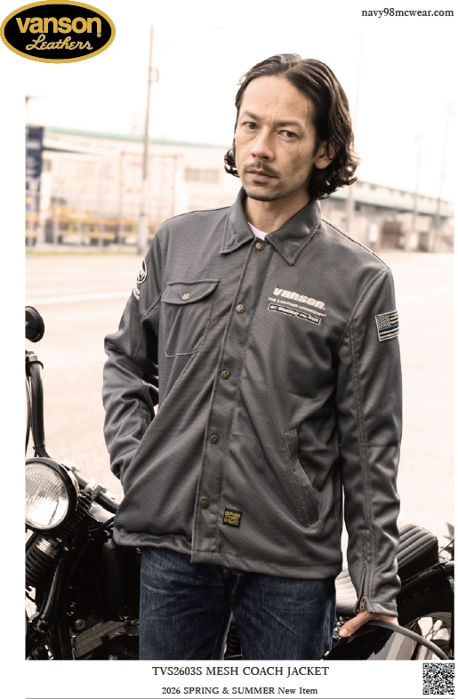 TVS2603S MESH COACH JACKET | GRAY/IVORY | FRONT | navy98mcwear