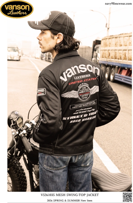 VS26103S MESH SWING-TOP JACKET | BLACK/SILVER | BEHIND | navy98mcwear