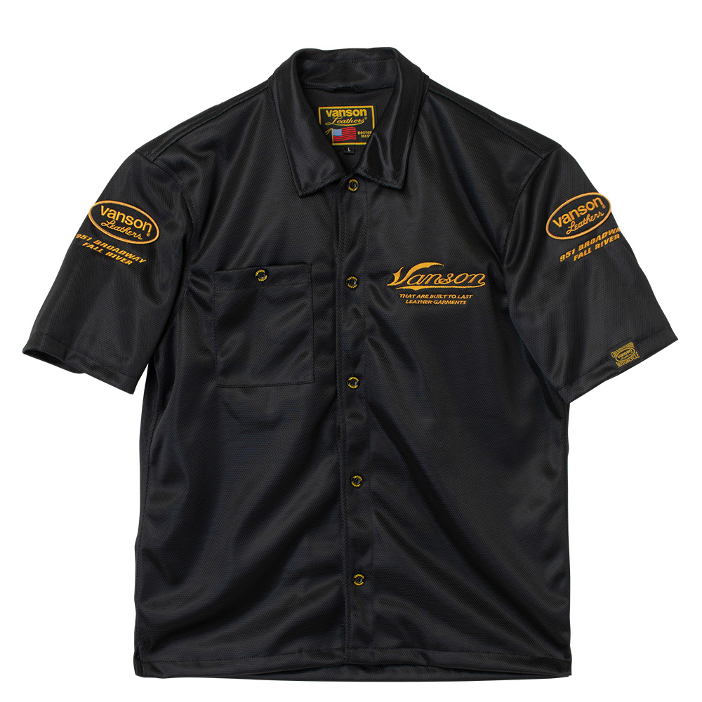 TVS2605S メッシュワークシャツ | vanson trooperブランド | 2026春夏モデル